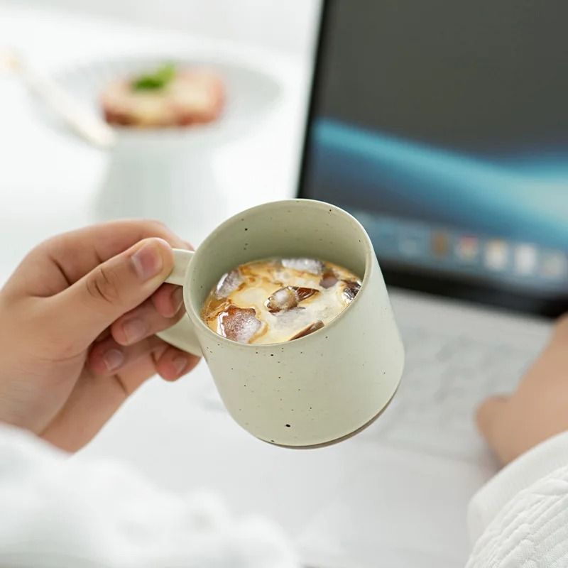 Custom Modern Speckled Ceramic Coffee Mug