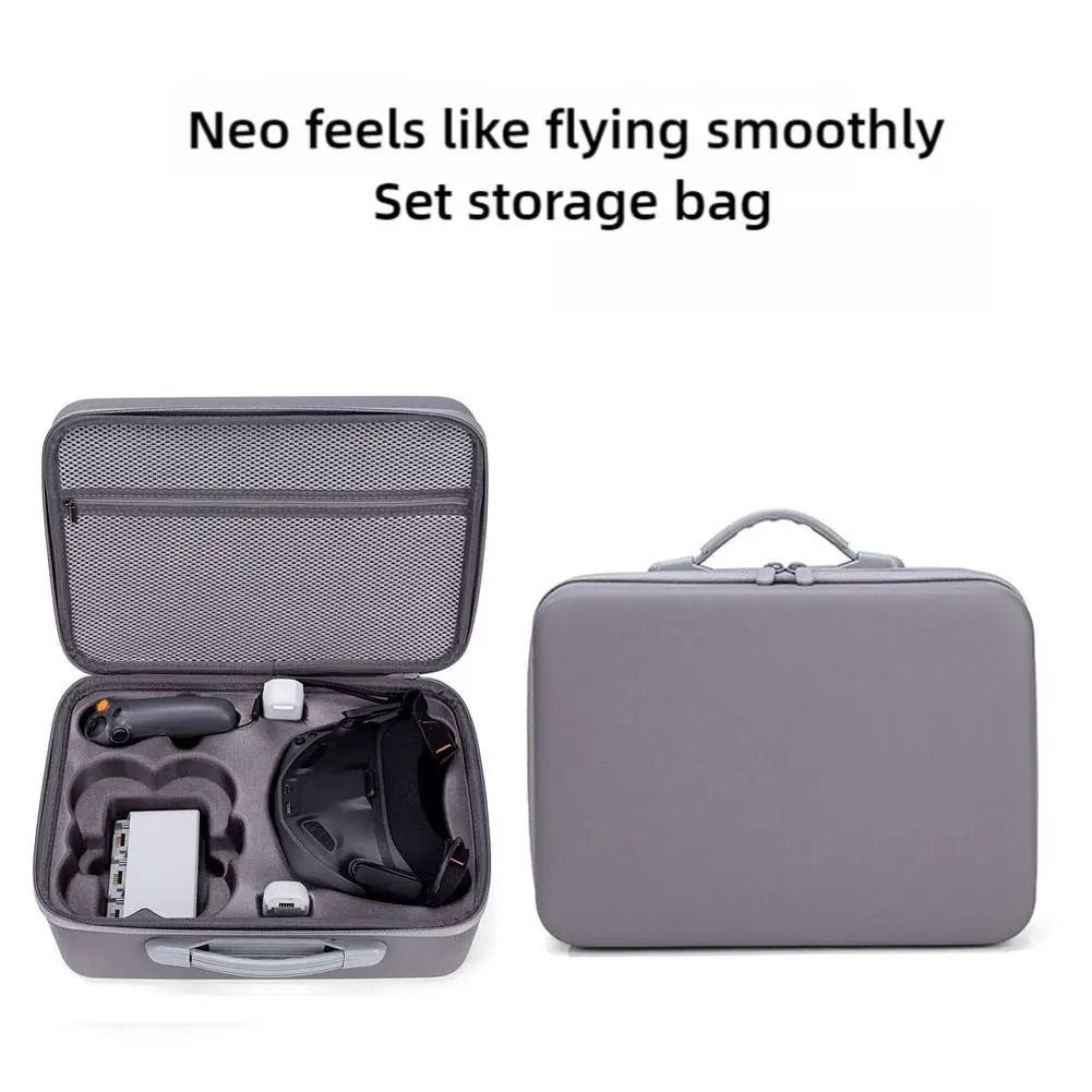DJI Neo Motion Fly More Combo Hard Shell Travel Case with High-Grade Fabric and Precision Molded Storage