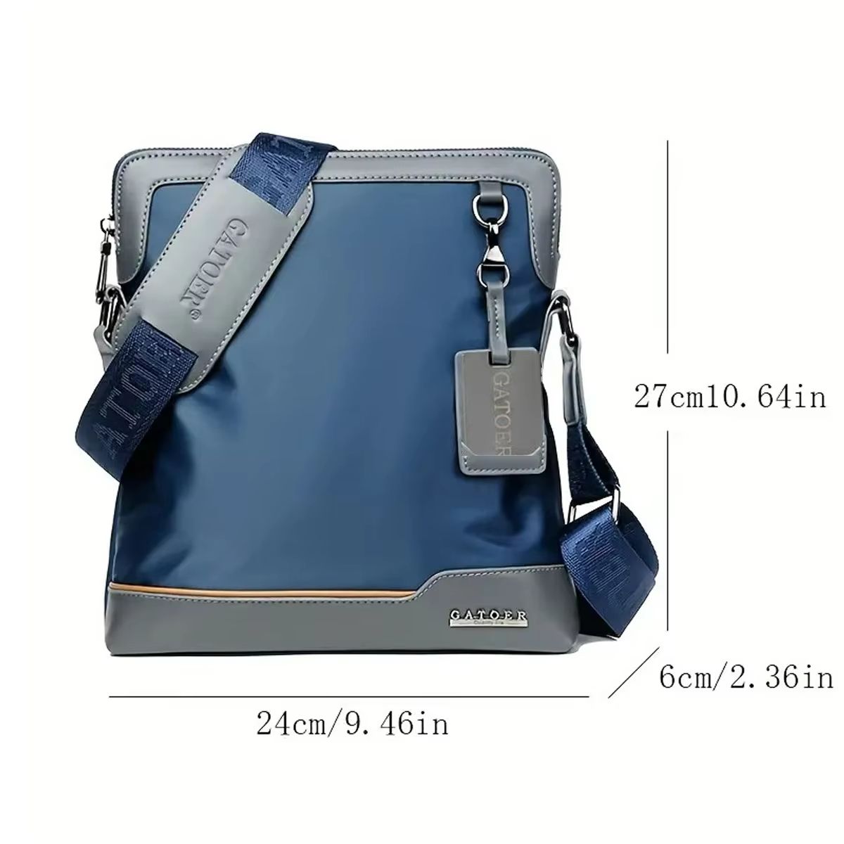 Men's Large Capacity Shoulder Bag – Durable PU Leather Crossbody with Spacious Design
