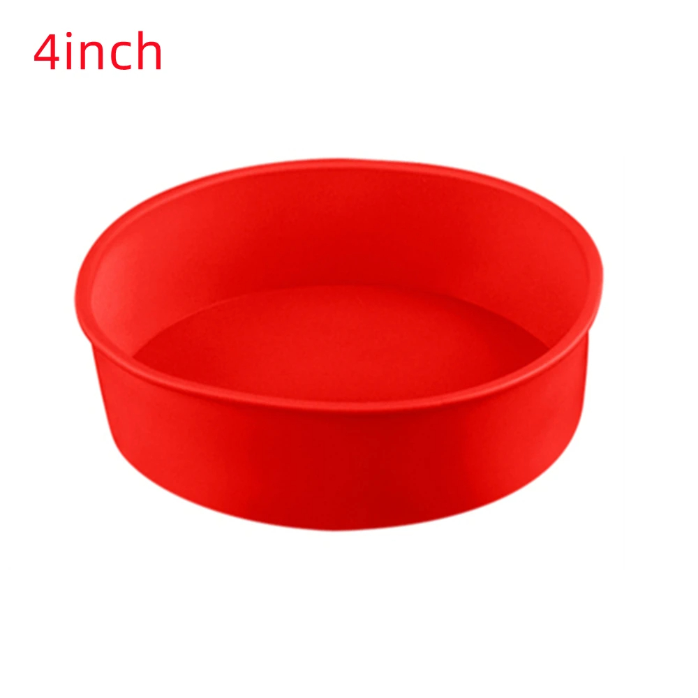 Round Silicone Cake Mold Tray, Nonstick Baking Pans, Reusable Kitchen Bakeware