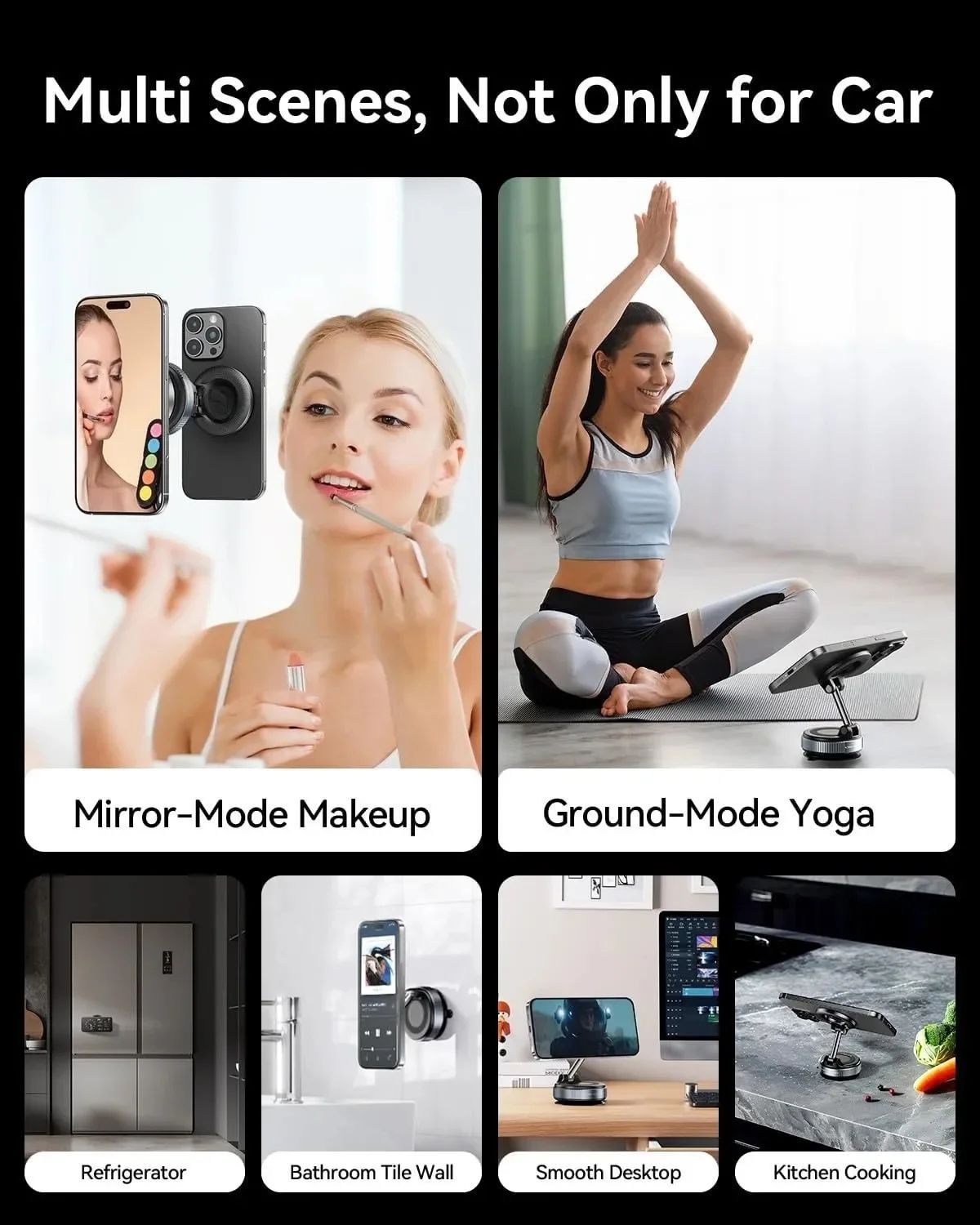 MagGrip Pro 360 Magnetic Phone Holder with Vacuum Suction Mount
