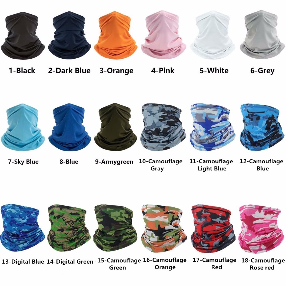 Multi-Purpose Ice Silk Turban Scarf for Men and Women Neck Cover & Sunscreen for Outdoor Activities