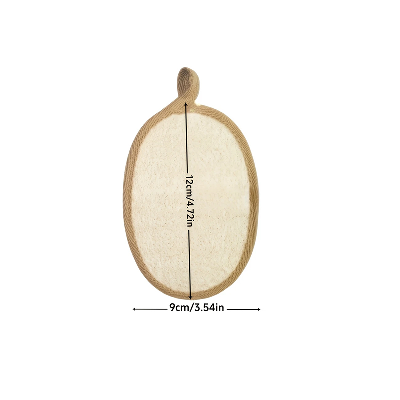 Soft Shower Brush Natural Loofah Exfoliating Sponge Body Scrubber Cleaner Pad Skin Care Tool