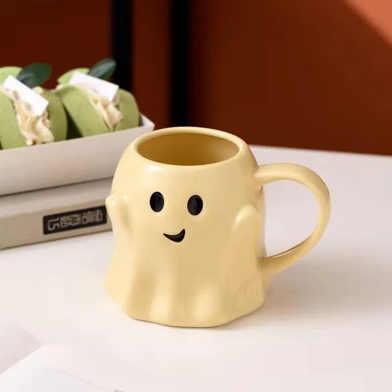 Creative Cartoon Elf & Ghost Holiday Ceramic Mug