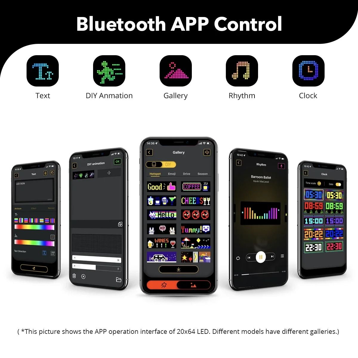 Dynamic Matrix Bluetooth LED Display