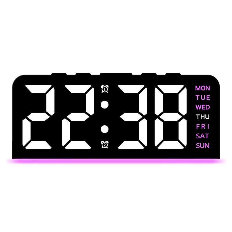 Digital LED Alarm Clock – Modern Desktop Clock with Temperature Display, Snooze & Night Light