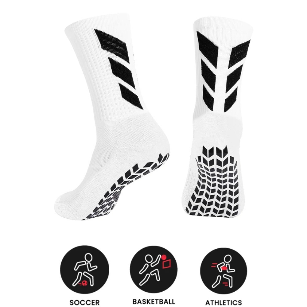 Football Socks for Men, Anti-Slip Sports Socks, Yoga, Hospital & Training