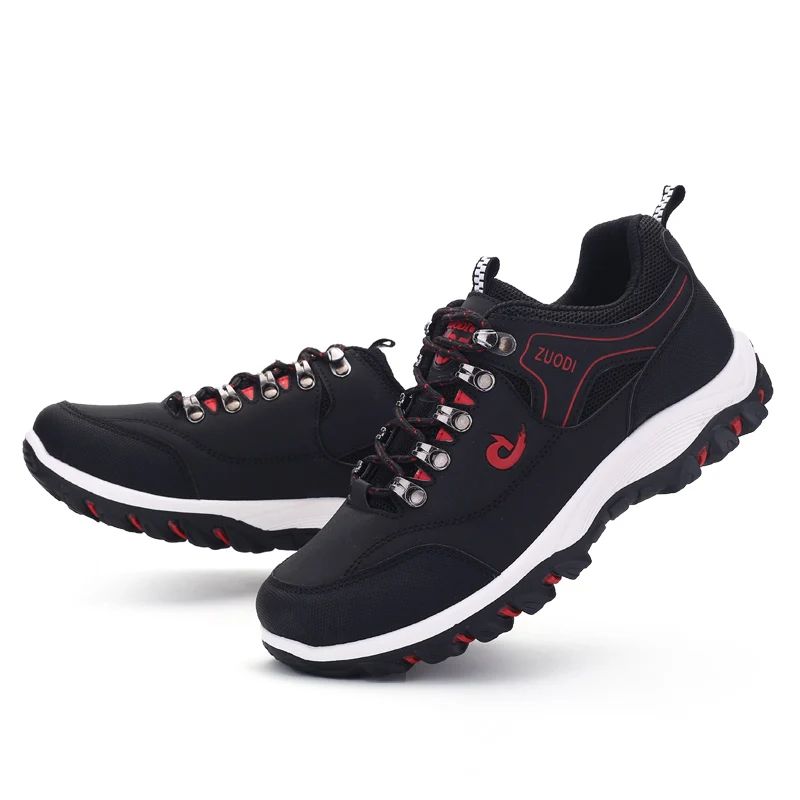 UrbanFlex mens leather sneakers – Lightweight Lace-Up Casual Walking Shoes