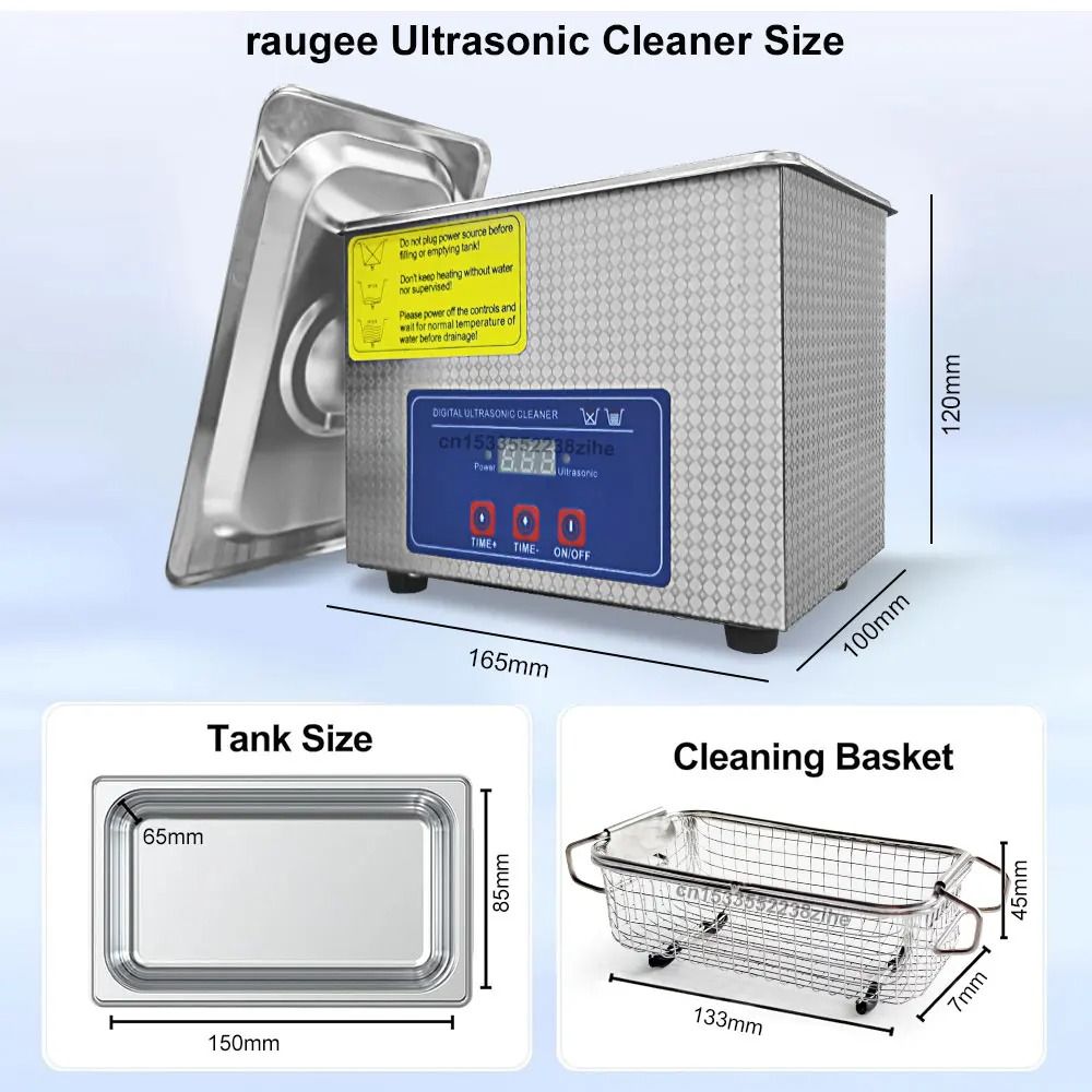 0.8 L Ultrasonic Cleaner 40kHz Jewelry and Glasses Cleaning Machine
