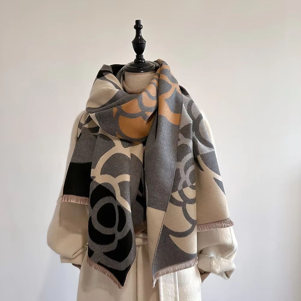 Luxury Women's Cashmere Winter Scarf – Thick Warm Pashmina Shawl Wrap Blanket Bufanda