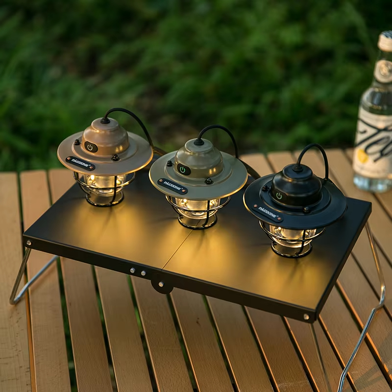 Camping Ambient Light, Vintage Pendant Light with Ultra Long Life Rechargeable Battery
