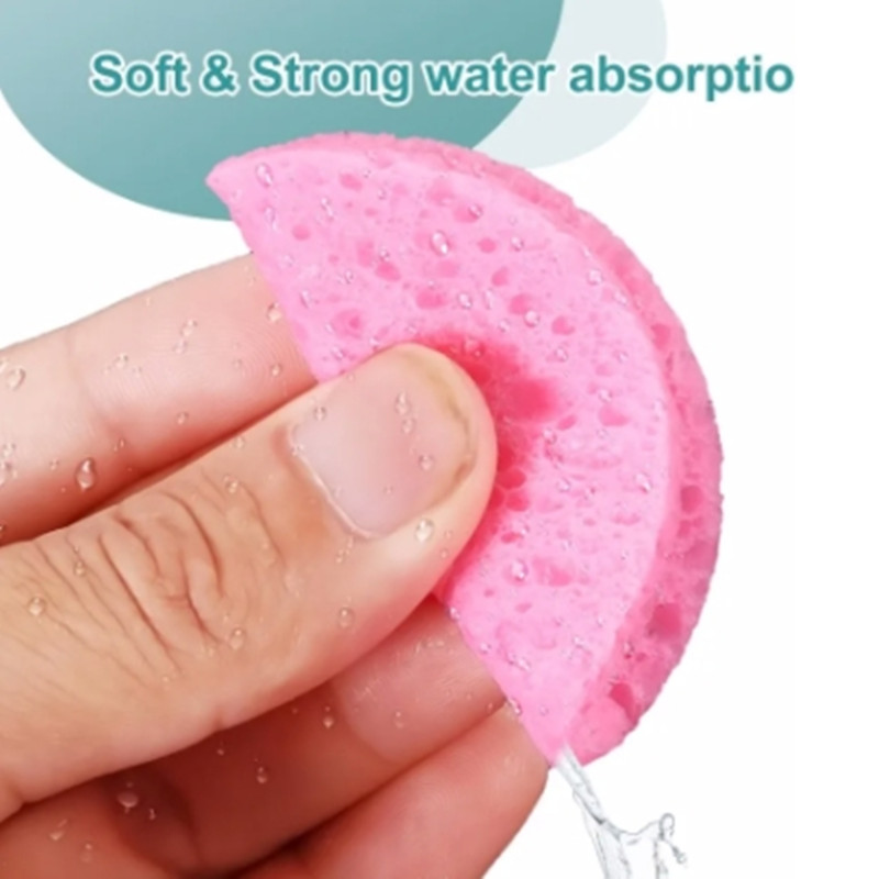 Foaming Face Puff, Natural Wood Pulp Face Wash Puff, Cleansing Sponge