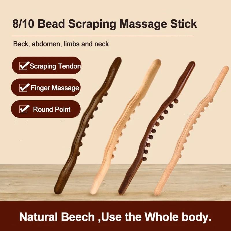 Beech Wood Rolling Pin Massage Stick for Relax Therapy