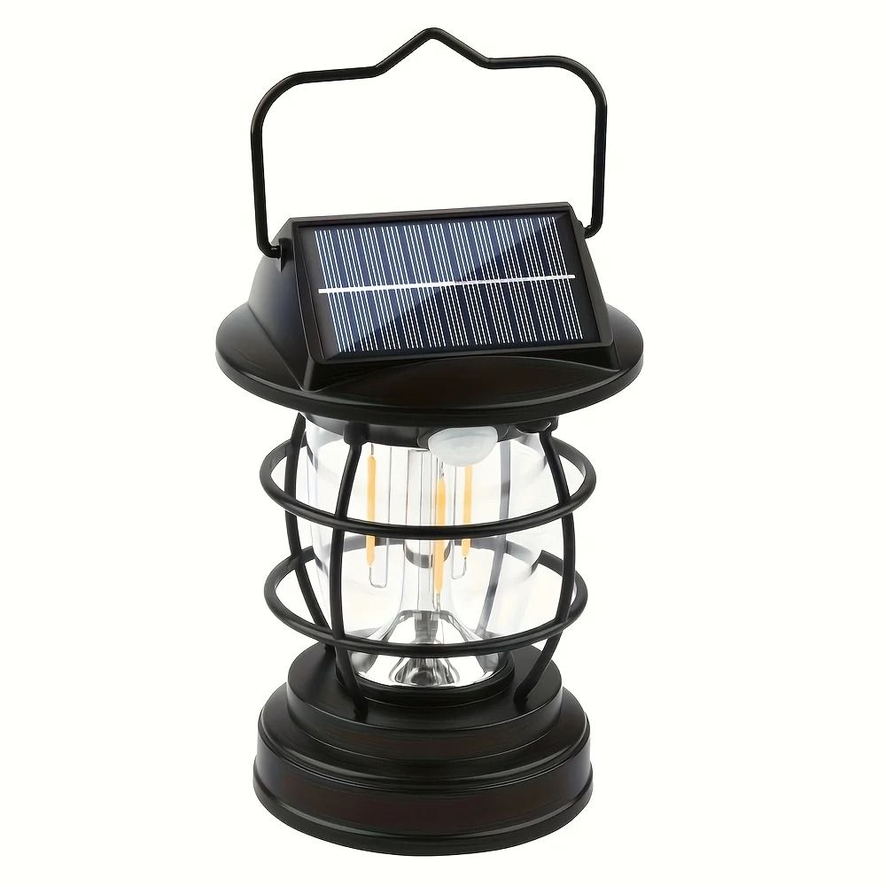 Solar-Powered Retro LED Camping Lantern