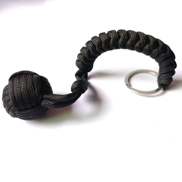 Monkey Fist Steel Ball Self Defense Keychain