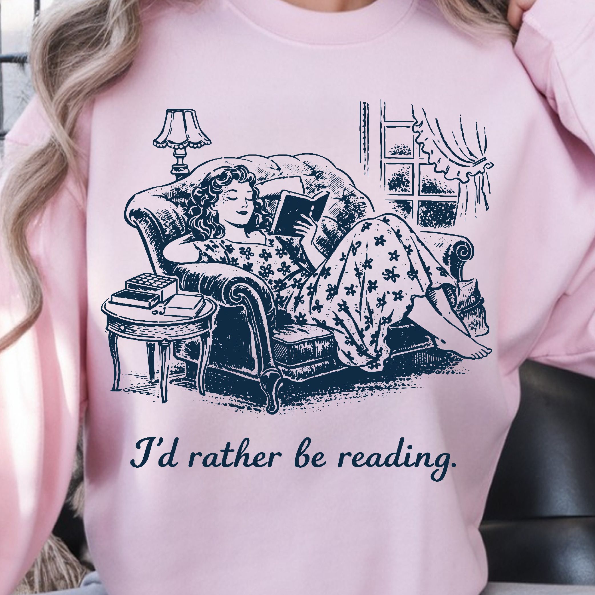 I'd Rather Be Reading Shirt, Book Lover T-Shirt, Funny Reading Tee