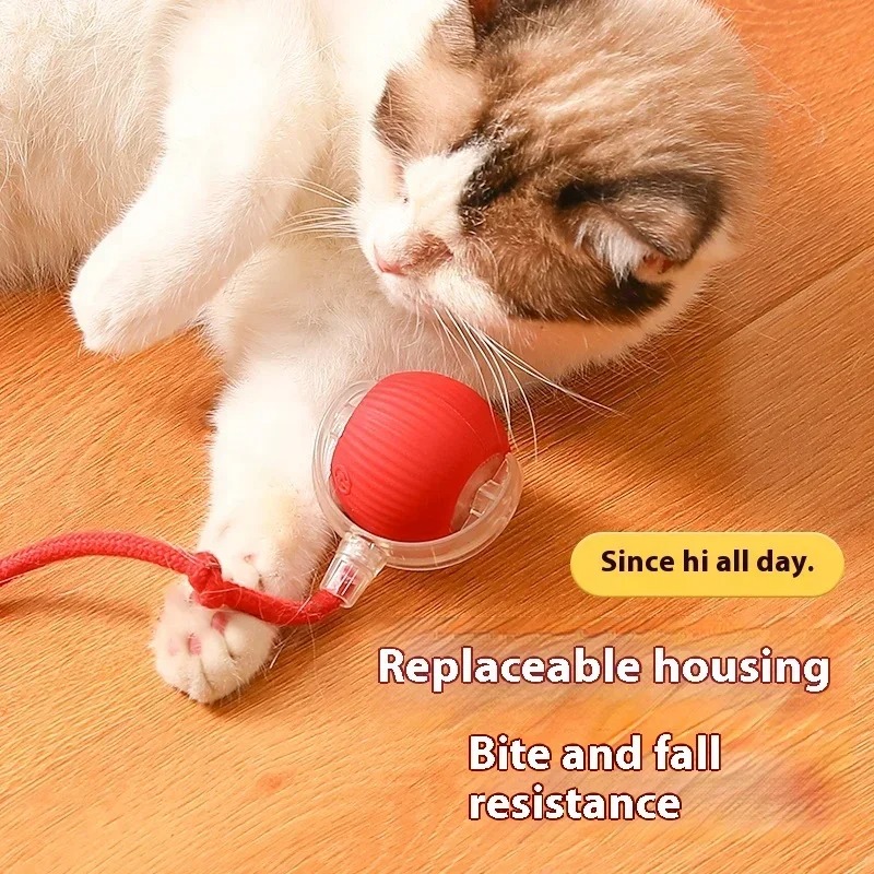 Smart Interactive Auto Rolling Cat Toy – USB Rechargeable Electric Ball for Kitty Play