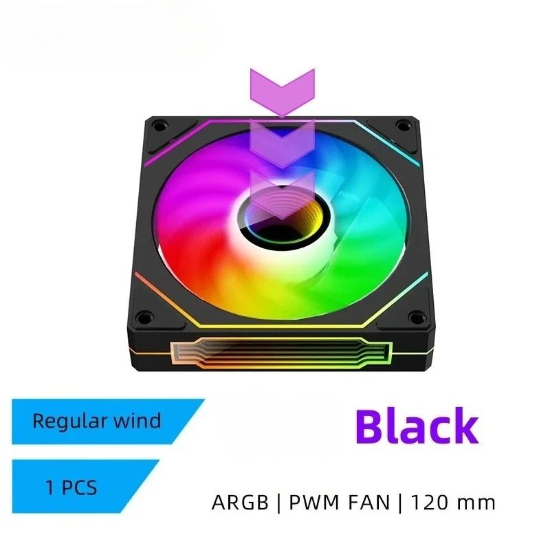LDPCSJ PRISM 4 PRO 120mm ARGB PWM PC Cooling Fan Quiet 45.2CFM