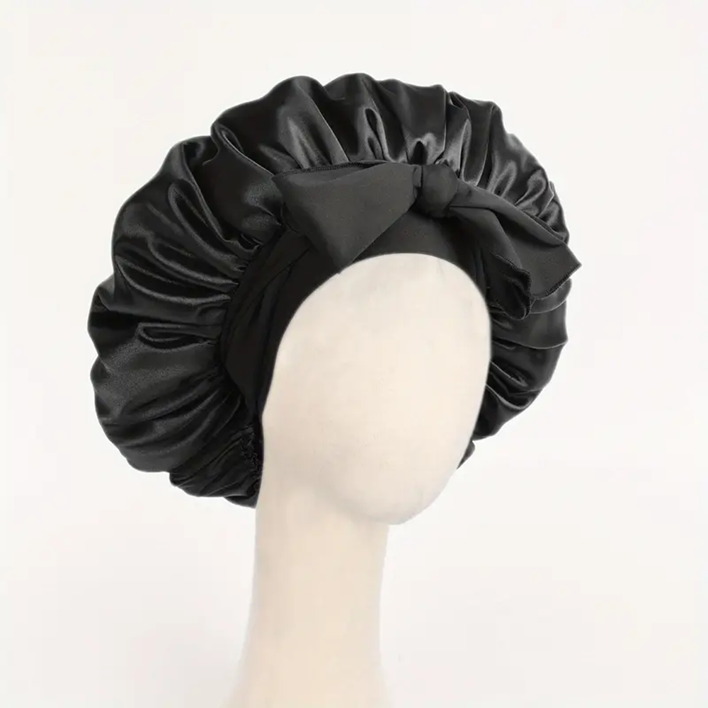Adjustable Satin Sleep Hair Bonnet Premium Satin Hair Protection Cap