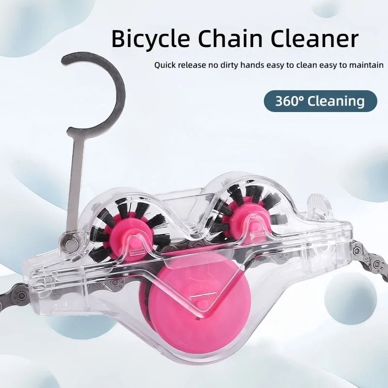 Bicycle Chain Cleaner Kit With Scrubber Washer Tool