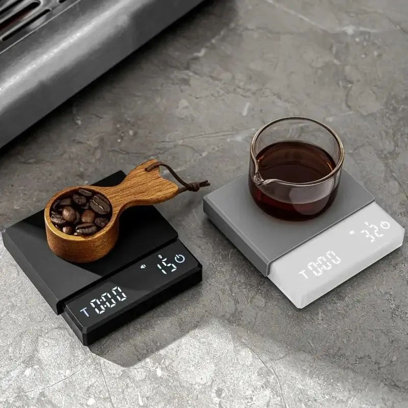 Precision Mini Coffee Scale with Timer – Waterproof Digital Gram Scale for Espresso & Pour-Over