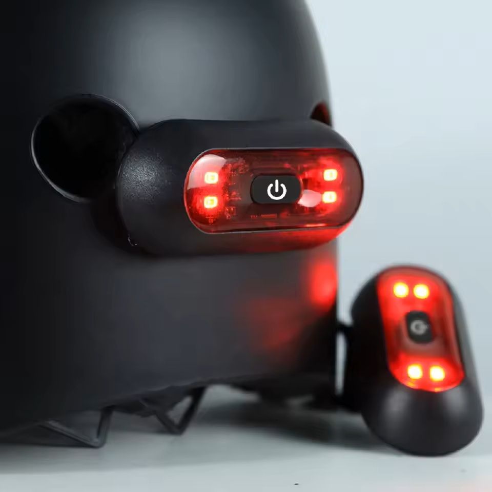 Rechargeable Helmet LED Taillight Waterproof Safety Signal Lamp