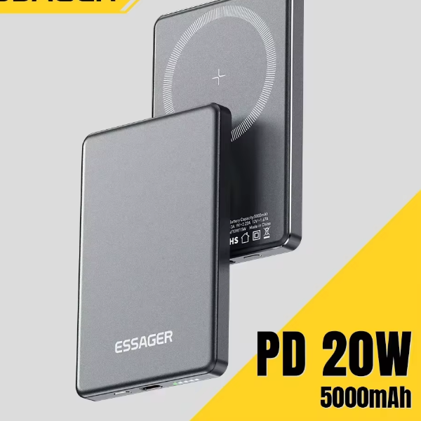 Essager Magnetic Portable Charger Fast Wireless Power Bank