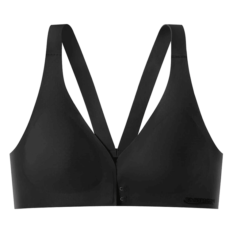 Front-Clip Cooling No-Underwire Maternity Bra with Latex-Blended Back