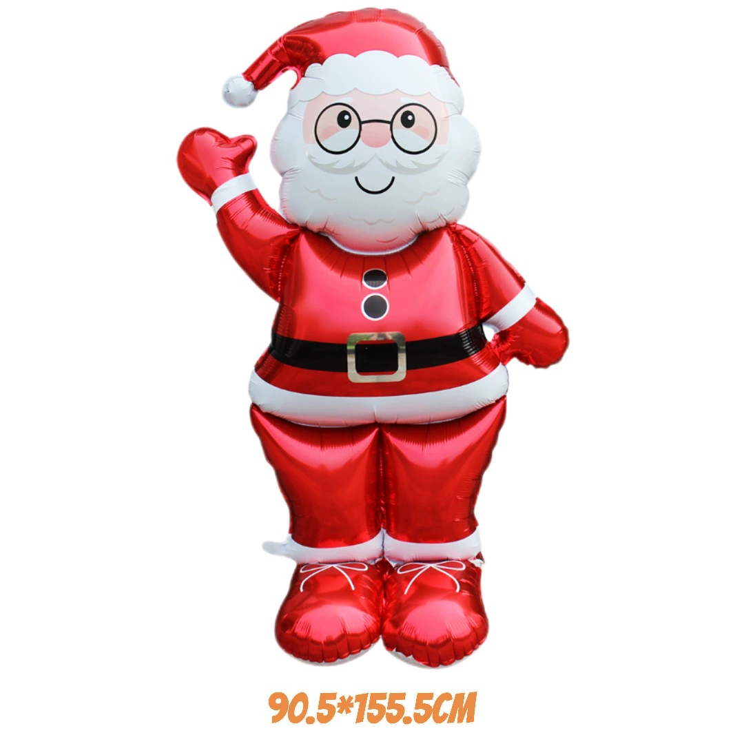 Extra large Christmas Stand Foil Balloon, Santa Claus Snowman Party Decoration, Christmas Eve New Year Supplies
