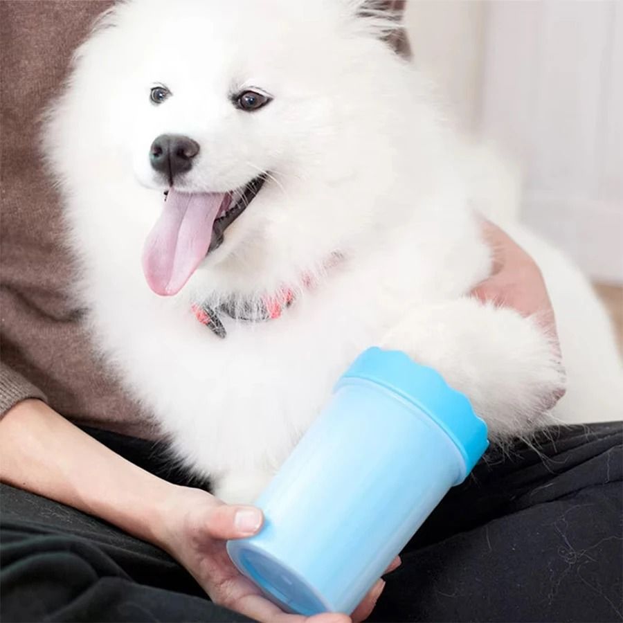 Pet Paw Cleaning Cup with Soft Silicone Brush