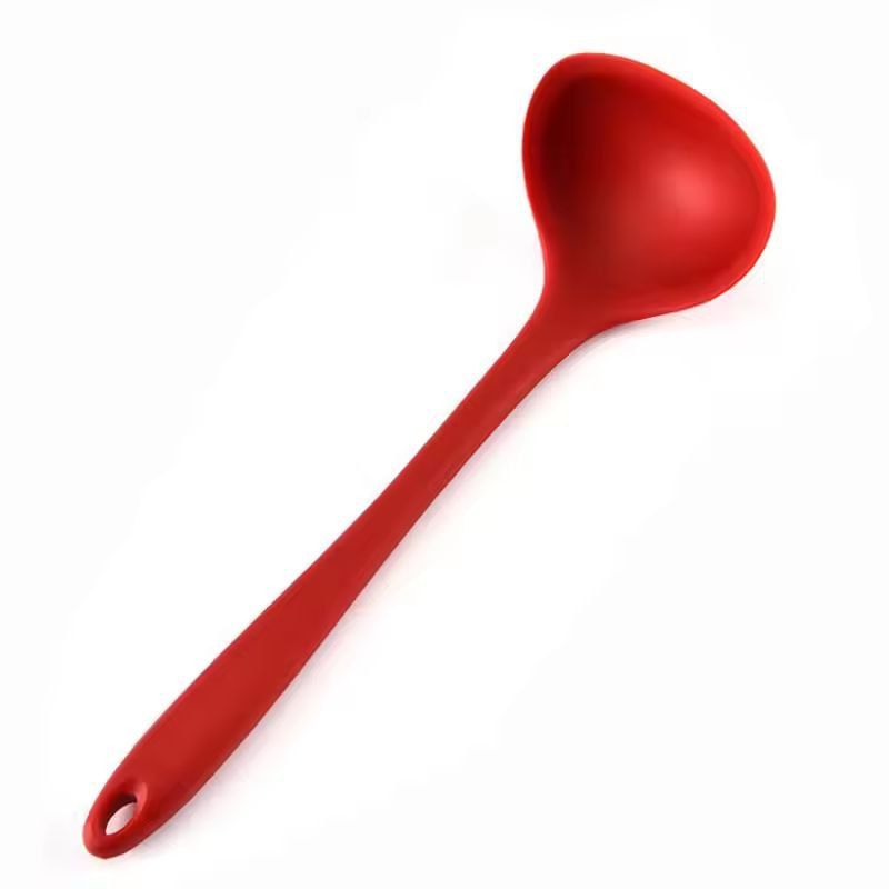 Silicone Flex-Handle Ladle – Heat-Resistant Non-Stick Soup & Sauce Spoon