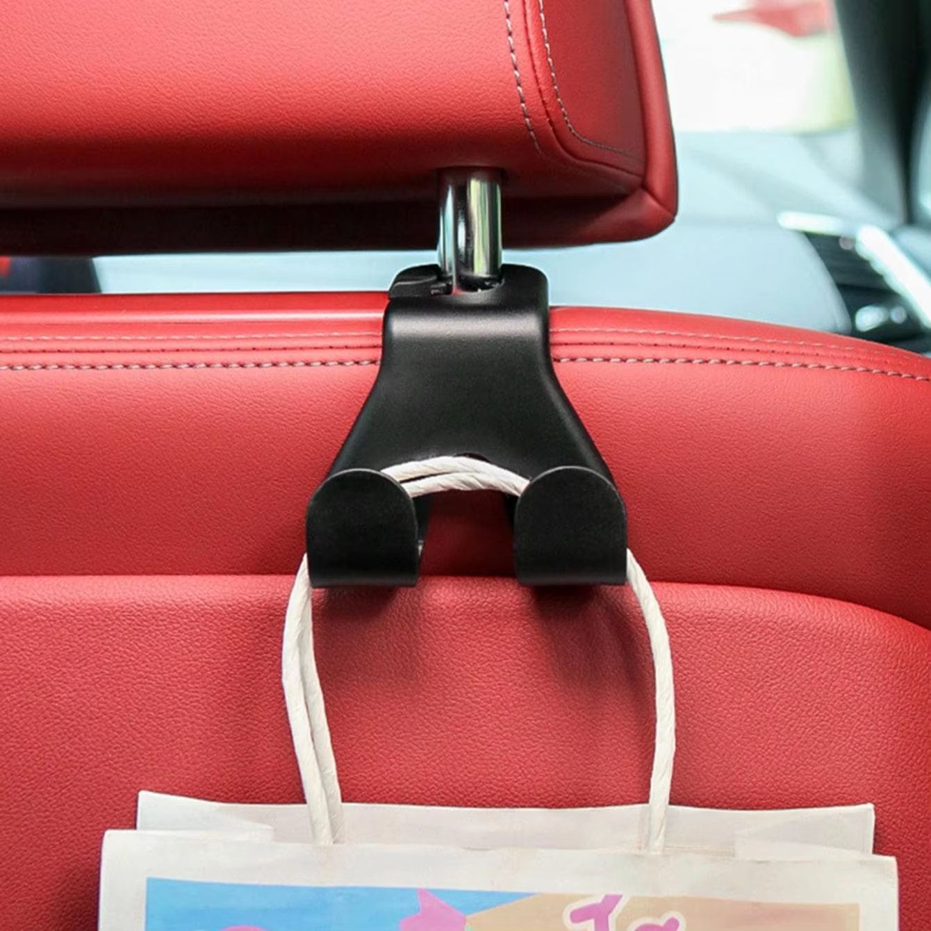 Concealed Multifunctional Headrest Hook & Phone Holder – Universal Car Seat Back Mount