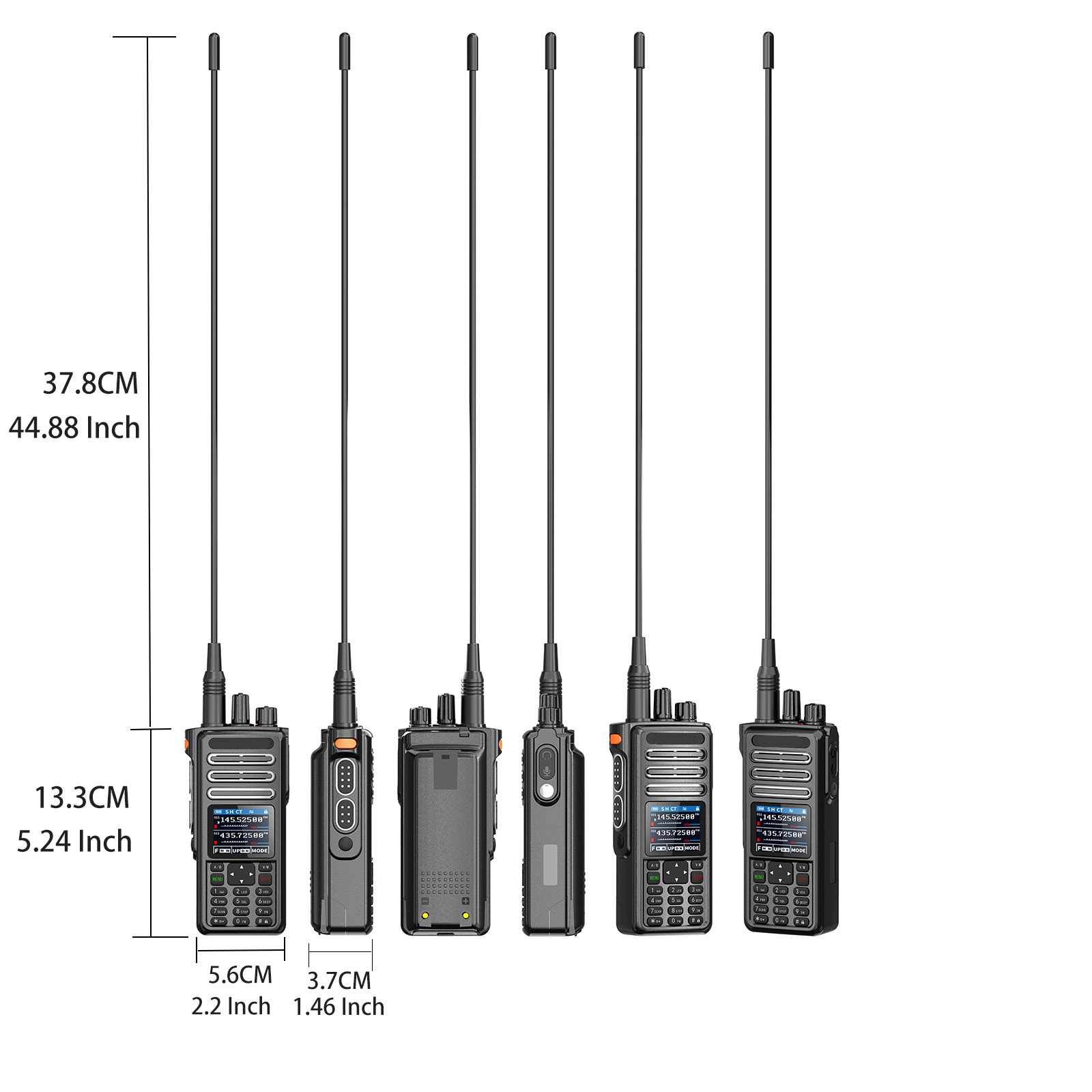 Waterproof Walkie Talkie with Ham Radio & NOAA Scanner