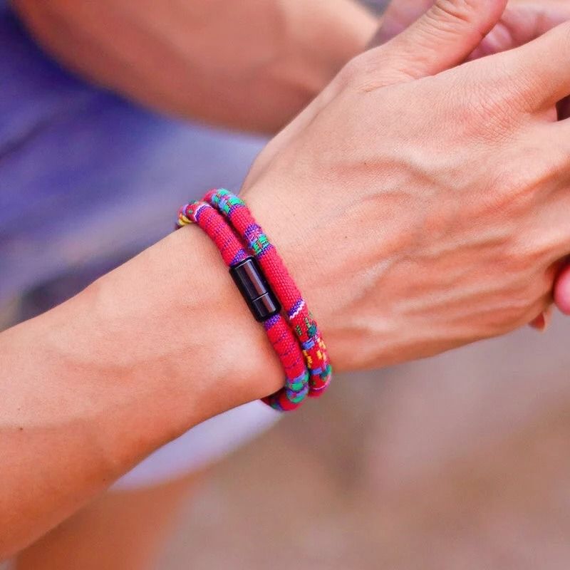 Mens Bohemian Magnetic Rope Bracelet