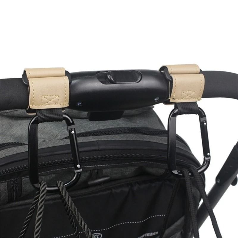 Stroller Hook with PU Leather Strap