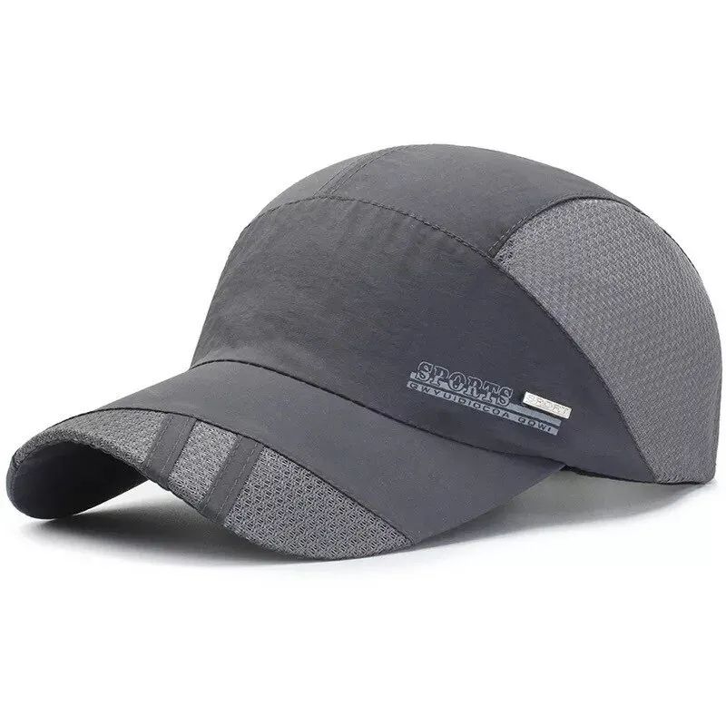 Quick-Dry Breathable Sports Baseball Cap – Outdoor Sun Protection Hat for Travel & Running