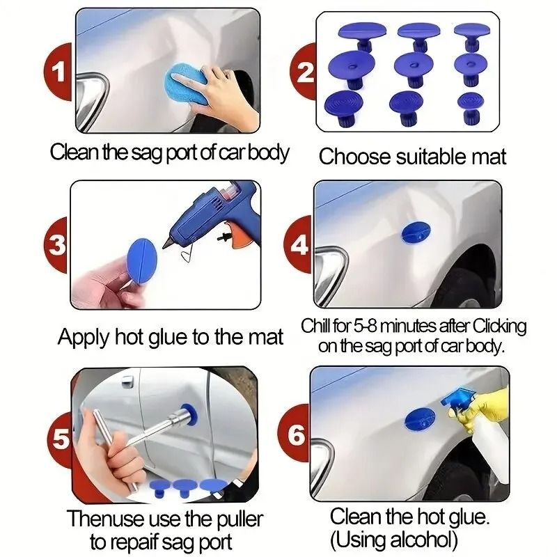 Paintless Dent Removal (PDR) Auto Body Repair Kit