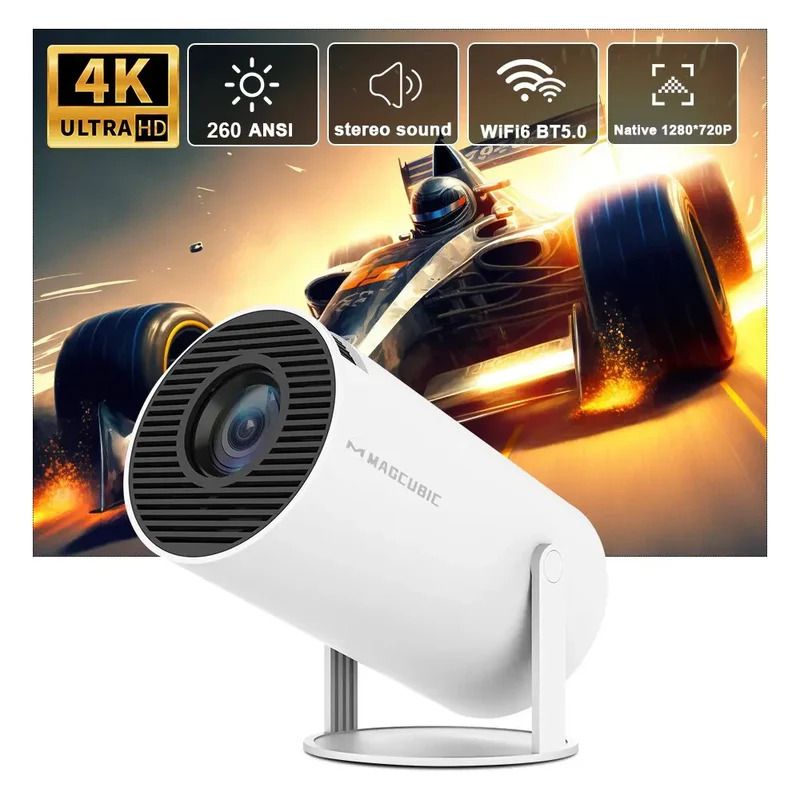 Magcubic HY300 Pro 4K Smart Projector – Portable Home Theater with Android 11, Dual WiFi 6, and Bluetooth 5.0