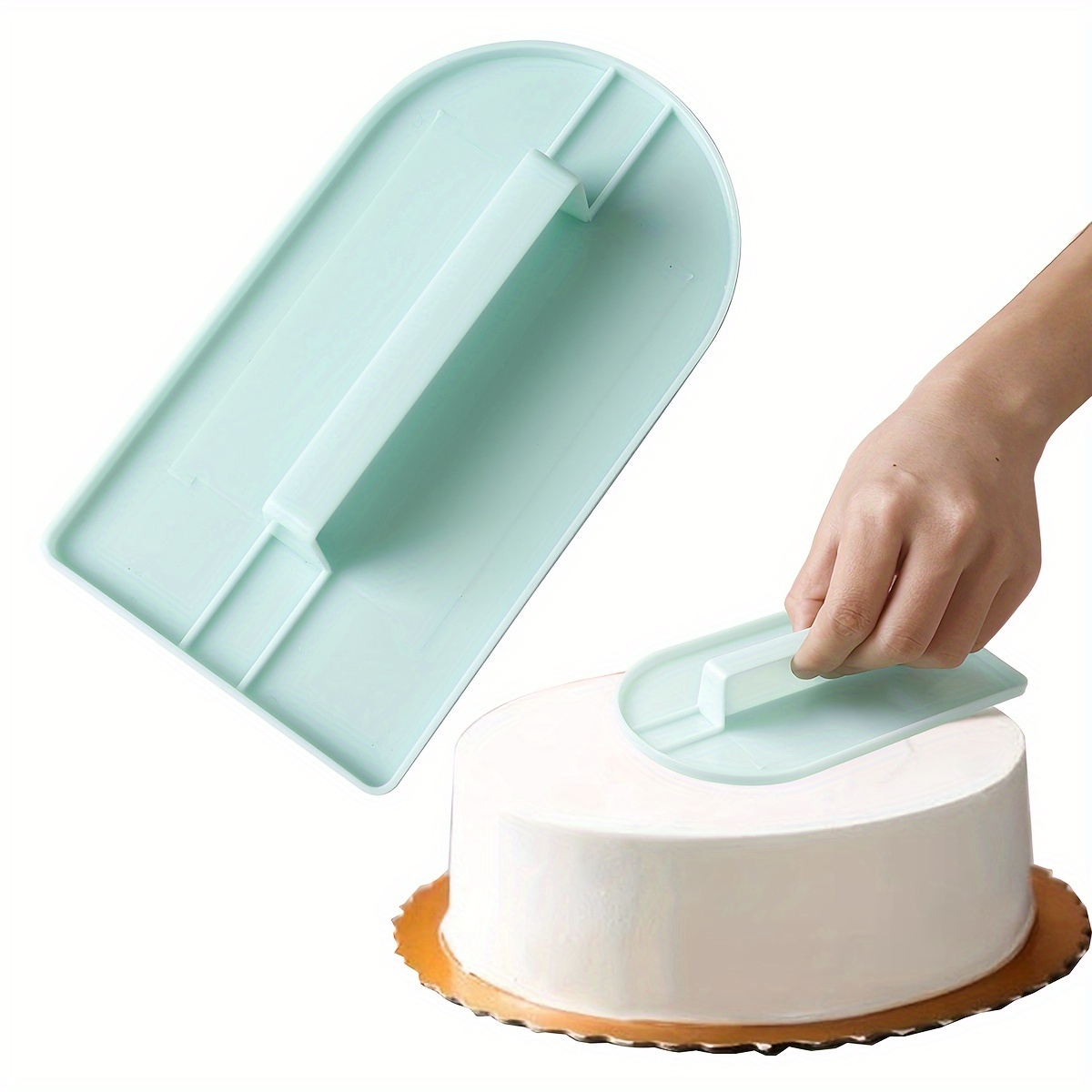 Plastic Cake Smoother Polisher Tools, Small Icing Fondant Sugar Craft Mold for Decorating