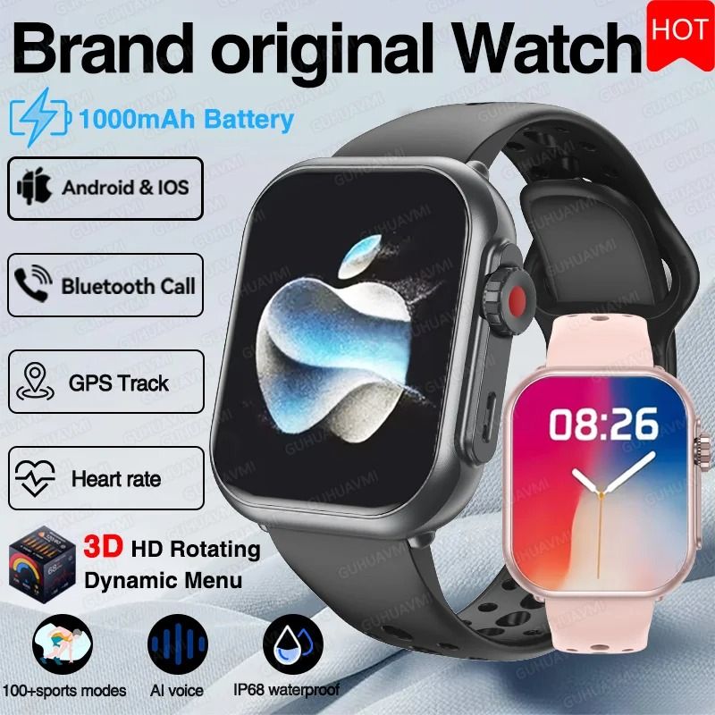 Ultra 2 SE Smart Watch – 1000mAh Battery, GPS & AMOLED – Pro Bluetooth Call & Sport Waterproof Smart Bracelet
