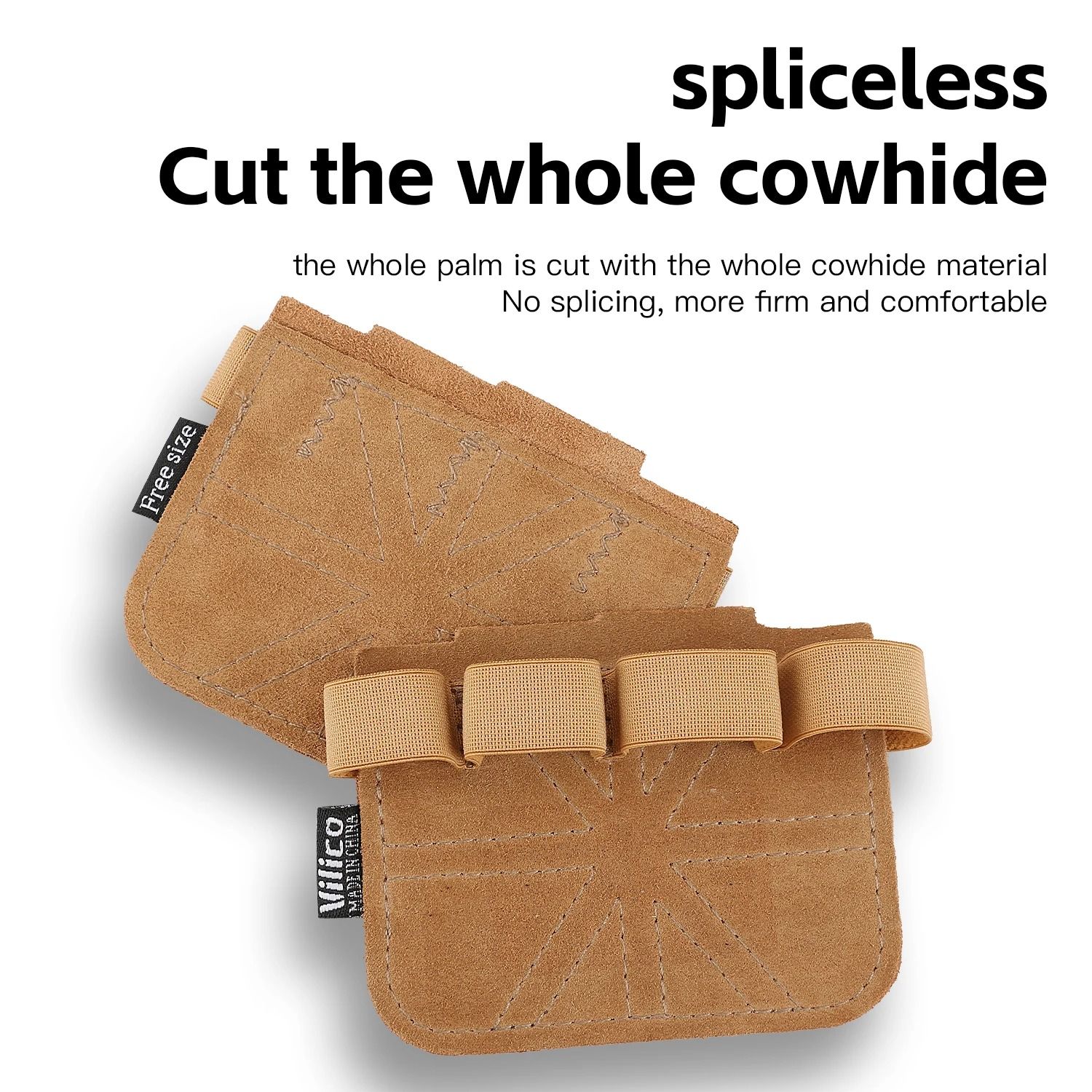 Cowhide Weightlifting and Palm Protection Grips