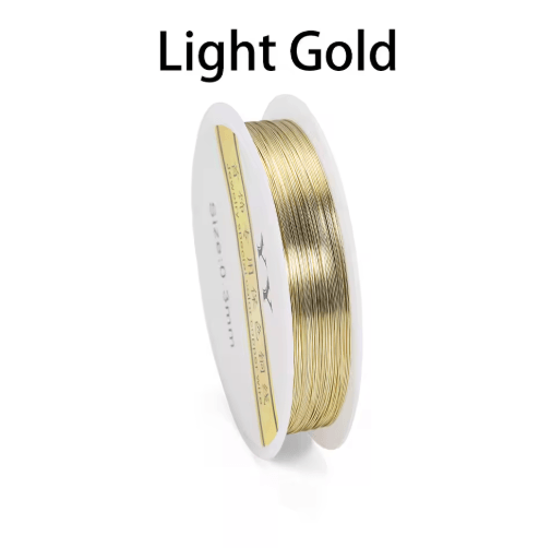 Premium Gold-Tone Copper Wire for Jewelry & Crafting (0.2–1.0mm)