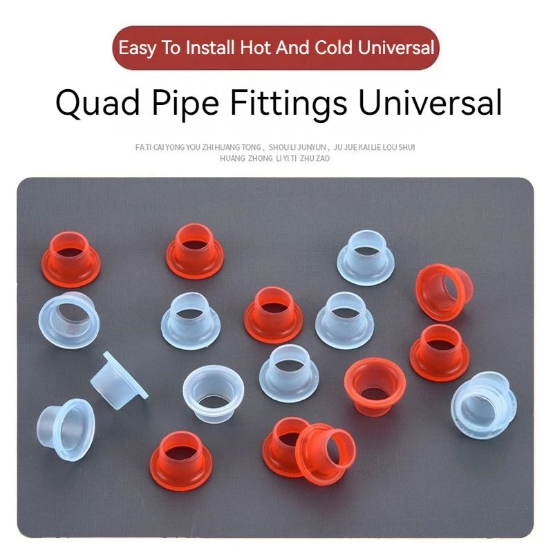 Silicone Faucet Sealing Gasket Washer, Leak Proof Triangle Valve Pipe Connector Ring for Drip Free Plumbing Repair