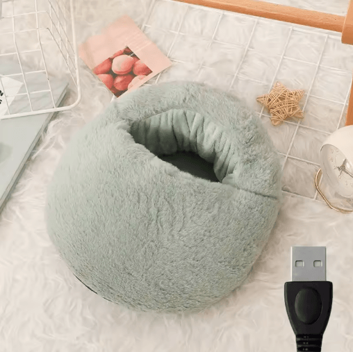 Electric Foot Warmer with Constant Temperature Heating Soft Velvet Washable Feet Heater Pad