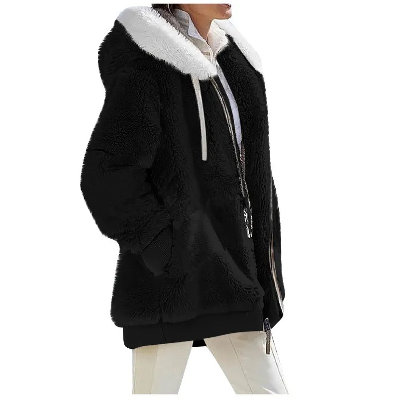 Autumn Winter Fashion Women Coat, Cashmere Fleece Jacket