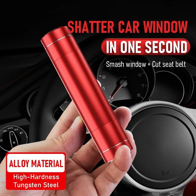 2-in-1 Car Emergency Hammer and Seat Belt Cutter Life-Saving Rescue Tool