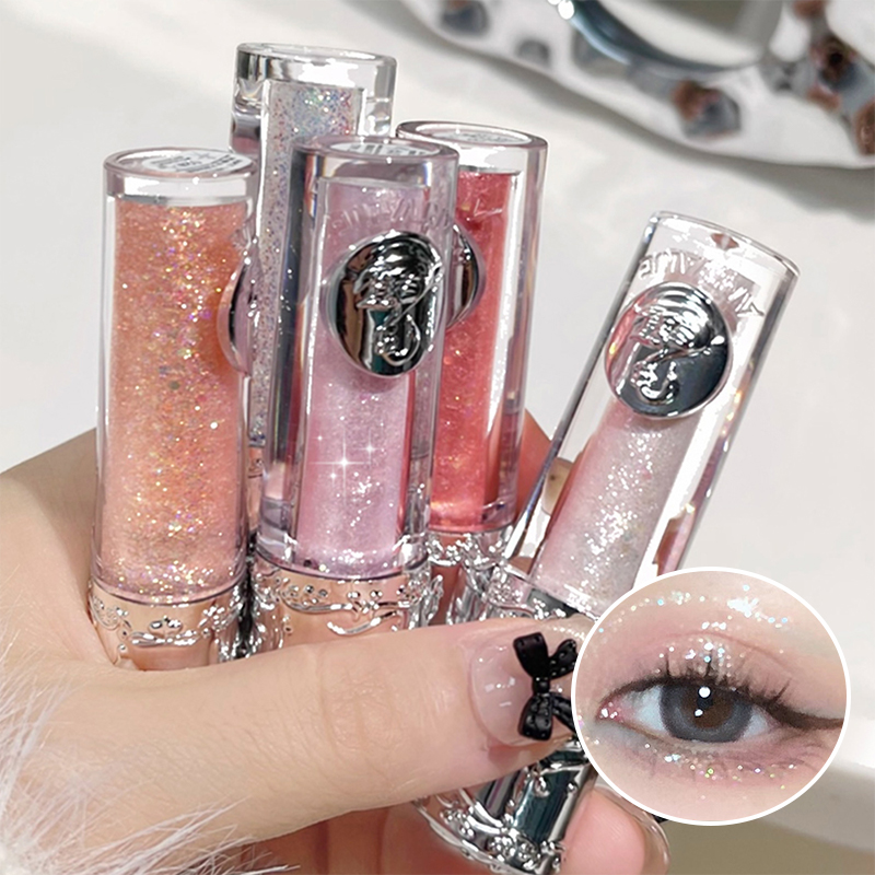 Liquid Eyeshadow with Fine Shimmer for High Light and Influencer Look