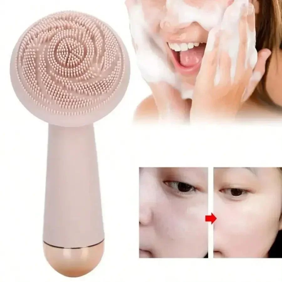 RadiancePulse Electric Facial Cleansing Brush – Waterproof Silicone Face Scrubber & Sonic Skin Massager