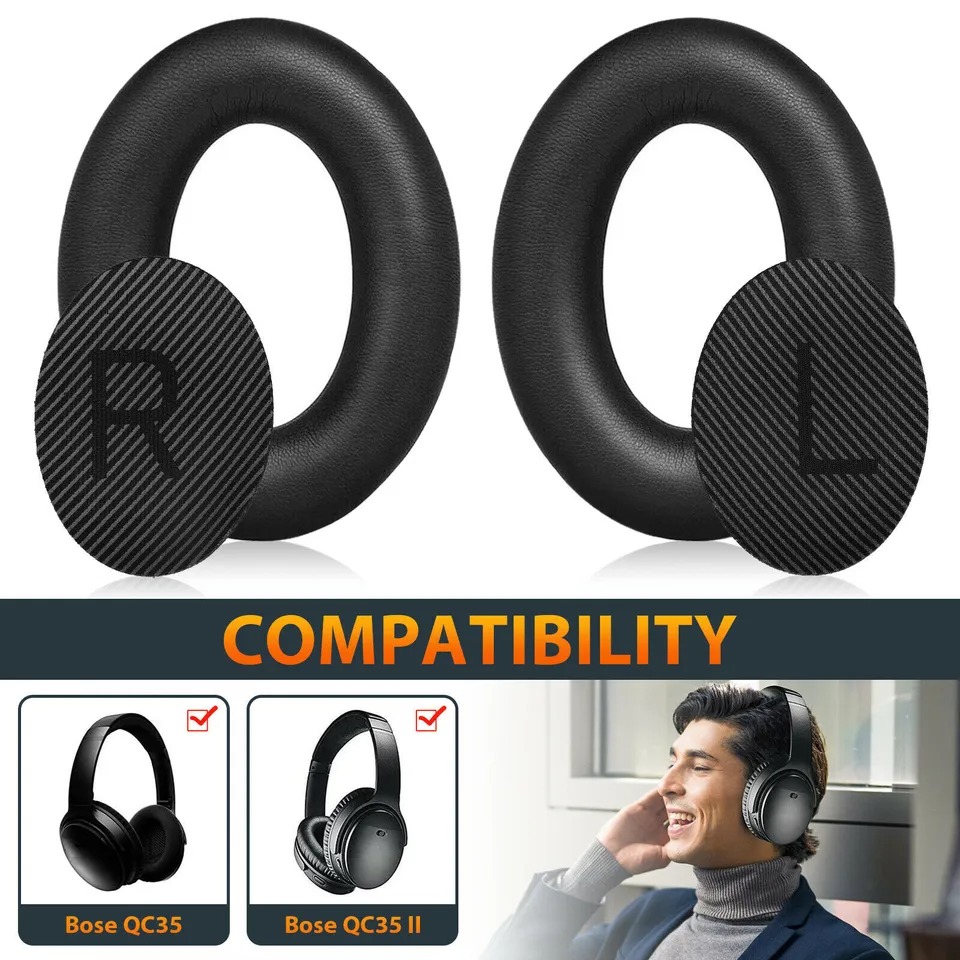 Ear Pads for Bose Comfort QC35/QC35 II Headphones Replacement Soft Cushion