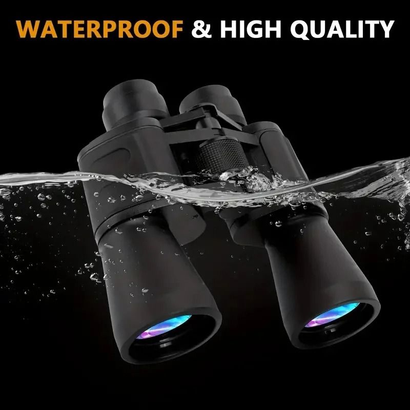 Military 20x50 Powerful Long Range Binoculars | Professional Zoom HD BAK4-Prism Telescope | High Magnification Optics fo